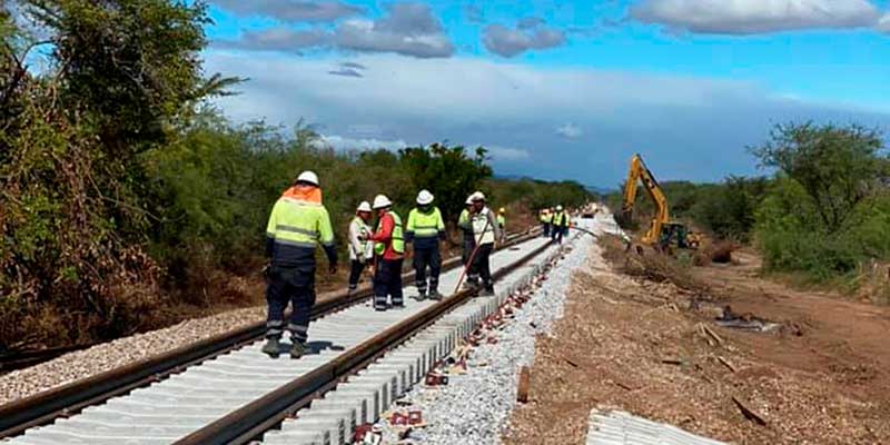 Contrucción del Tren Transístmico de México