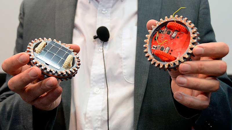 Microrrobot de la misión Colmena de la UNAM