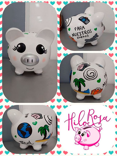 Alcancías Hilo Rosa Hermosillo