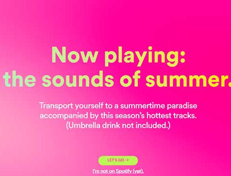 Spotify lanza experiencia inmersiva para disfrutar el verano en casa