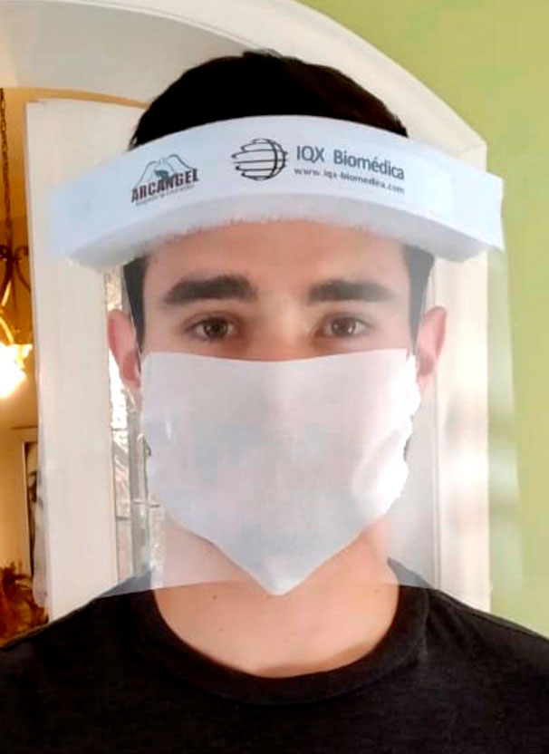 Careta de protección sanitaria de IQX Biomédica
