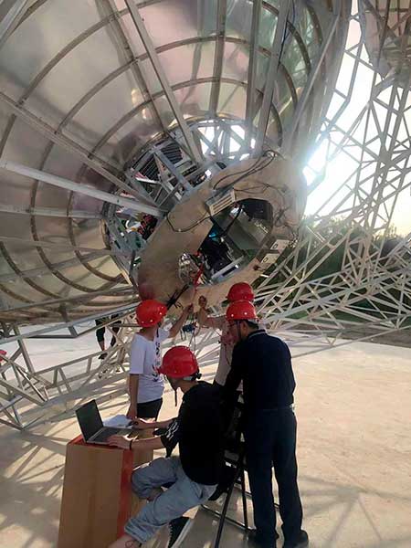 Antena energía solar espacial Universidad de Xidian