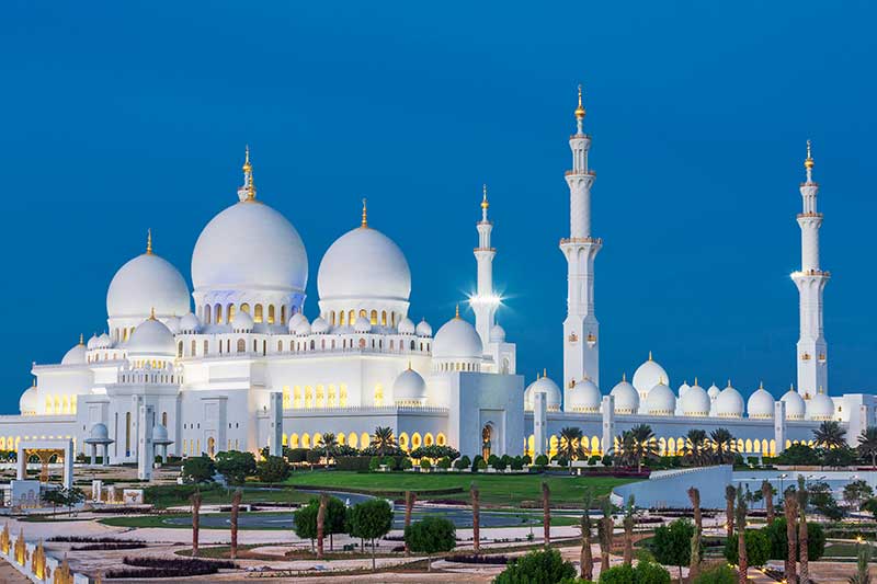 Mezquita Sheikh Zayed en Abu Dabi, Emiratos Árabes Unidos