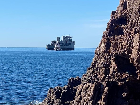 Buque Ex Santos en San Carlos, Guaymas