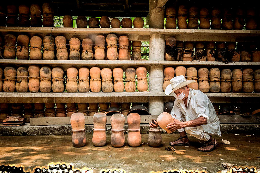 Meliponicultor Francisco Vázquez, localidad de Tuzamapan, Xiloxochico. Foto: Haydée Morales