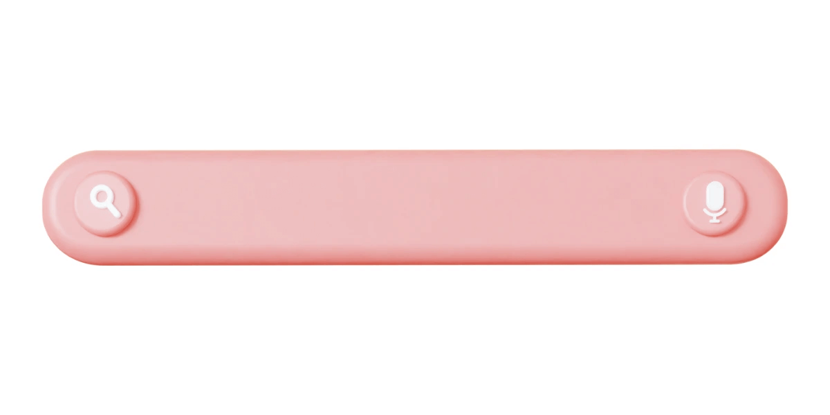 Search bar with voice search