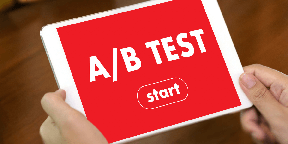 A/B testing on website