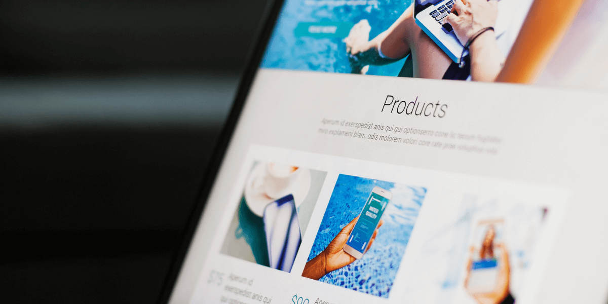A website design with a balanced combination of visual elements and functionality