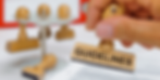 'Guidelines' mark on rubber stamp