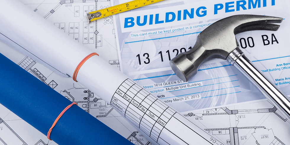 building permits and blueprints