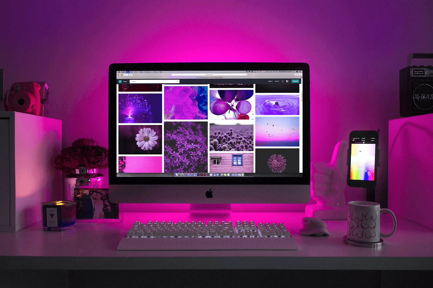 A well designed user interface with graphical elements
