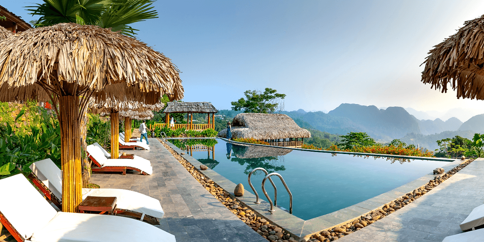 small resort hotel with gunite pool