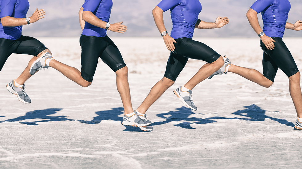 People running