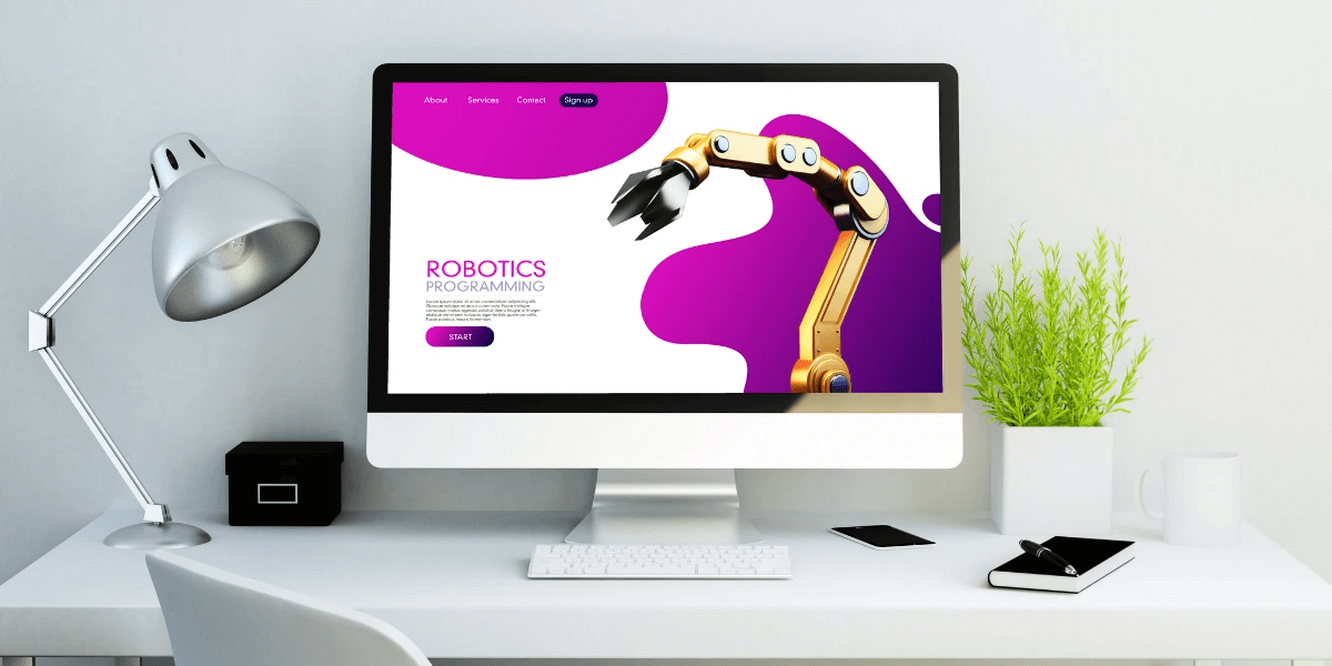 A website with a nice color scheme and a good layout
