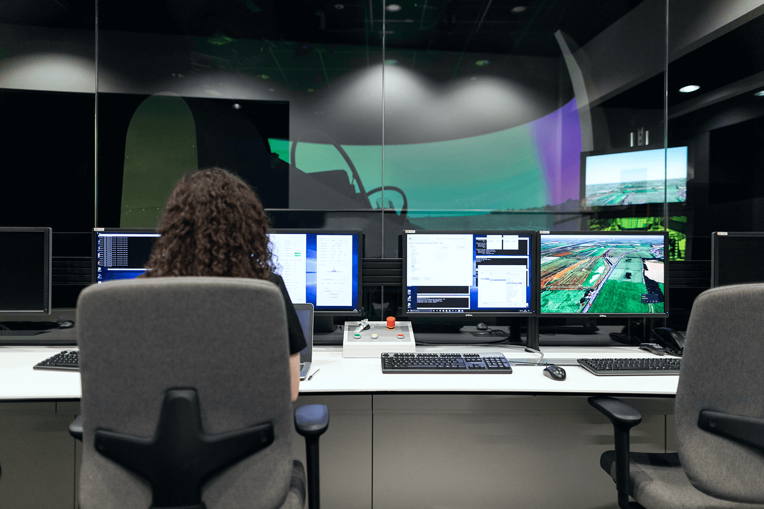 Engineer professionals using bespoke services to improve flight simulation