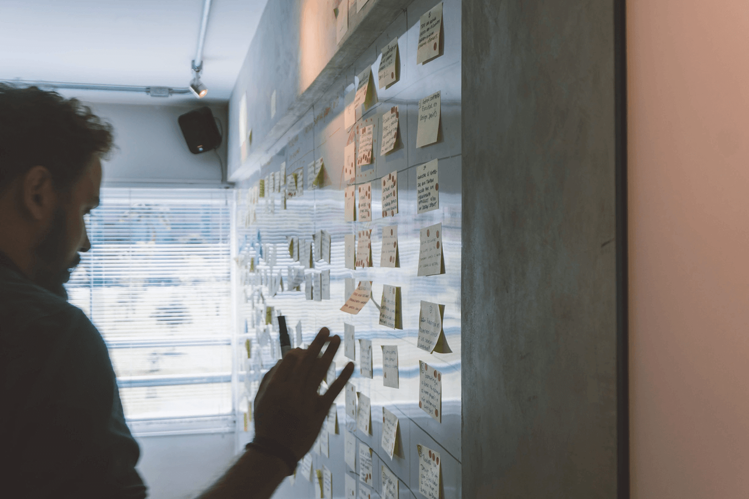 A designer creating a layout for a user-friendly website