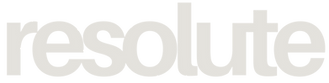 resolute running logo