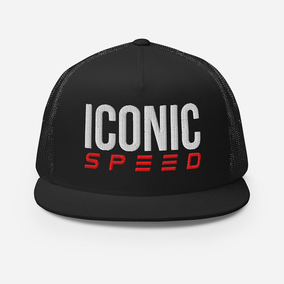 Thumbnail: ICONIC SPEED Flat Bill blk