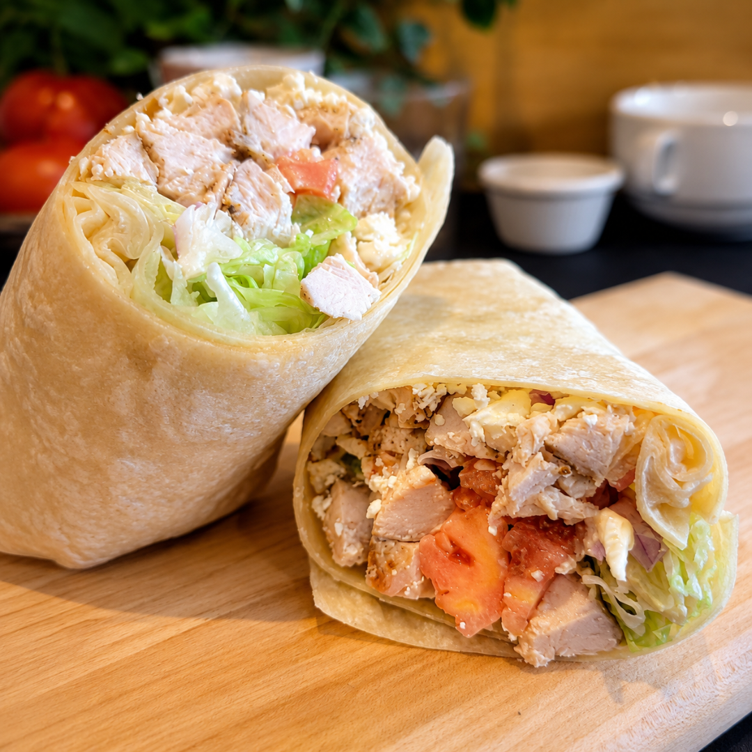 Greek Feta Chicken Wrap