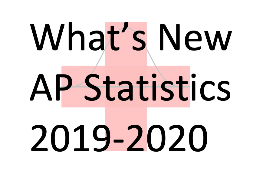What's New from College Board for AP Statistics in 20192020