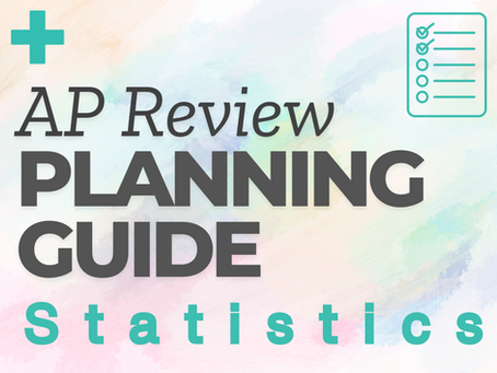 Math Medic AP Statistics Exam Review Planning Guide