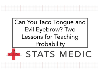 Can You Taco Tongue and Evil Eyebrow? Two Lessons for Teaching Probability