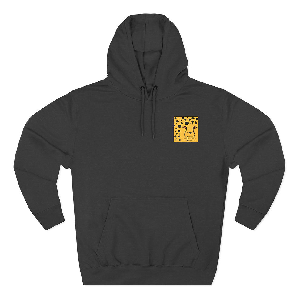 Thumbnail: Fleece Hoodie - Action for Cheetahs Logo (Old logo)