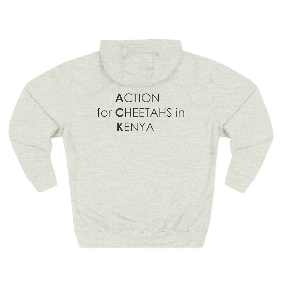 Thumbnail: Fleece Hoodie - Action for Cheetahs Logo (Old logo)