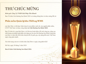 🏆 TKELOG WMS TỰ HÀO ĐOẠT GIẢI SAO KHUÊ 2024 🏆