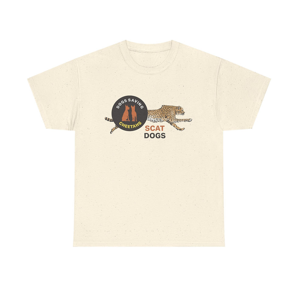 Thumbnail: Scat Dogs Saving Cheetahs Logo Unisex Heavy Cotton Tee