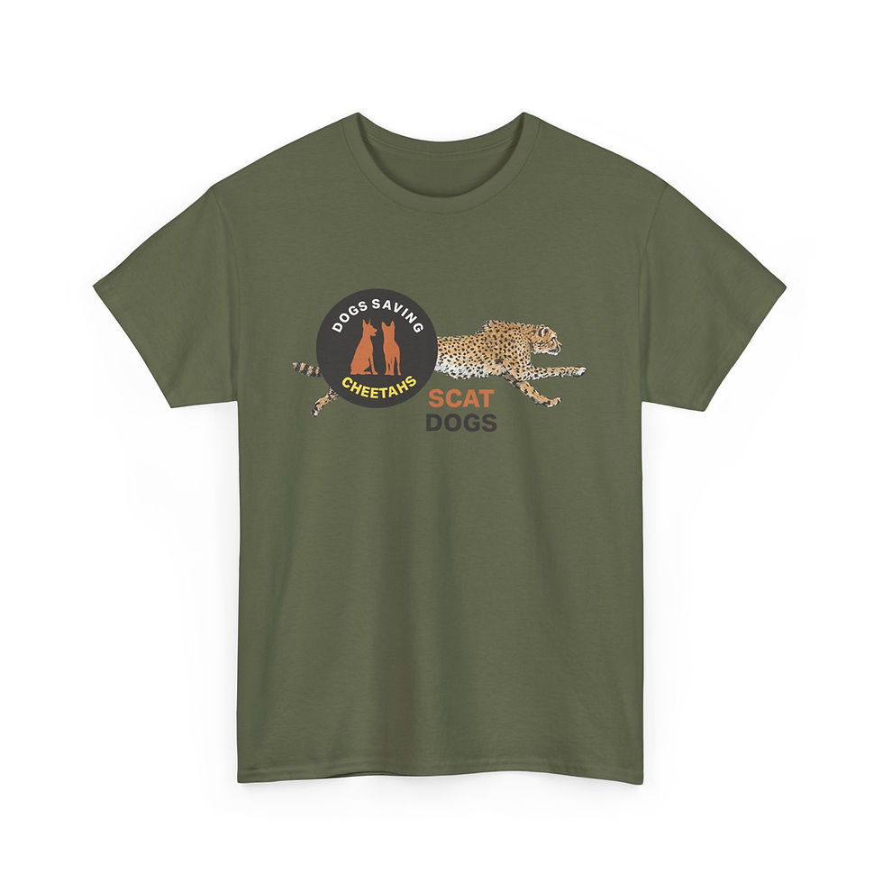Thumbnail: Scat Dogs Saving Cheetahs Logo Unisex Heavy Cotton Tee