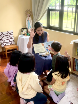Read Aloud Session with Montessori Students