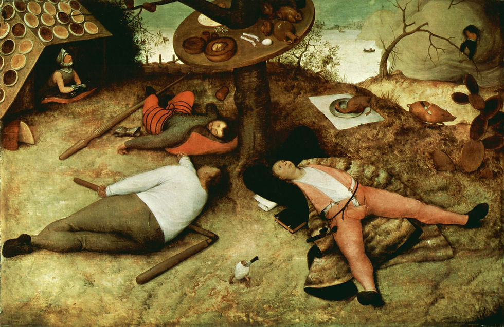 O País da Cocanha. Pieter Bruegel, 1567.