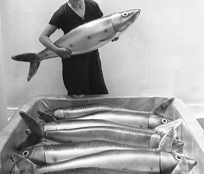 Almofadas de sardinhas da dupla Les Lalanne