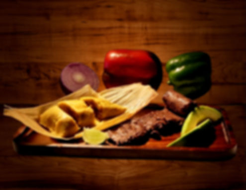 Tamal con Baby Churrasco y Aguacate