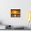 Thumbnail:  Orange Sunset Over the River – Horizontal Wall Hanging Canva variety of sizes
