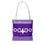 Thumbnail: Haudenosaunee Purple and White Tote Bag - Stylish & Cultural Carryall