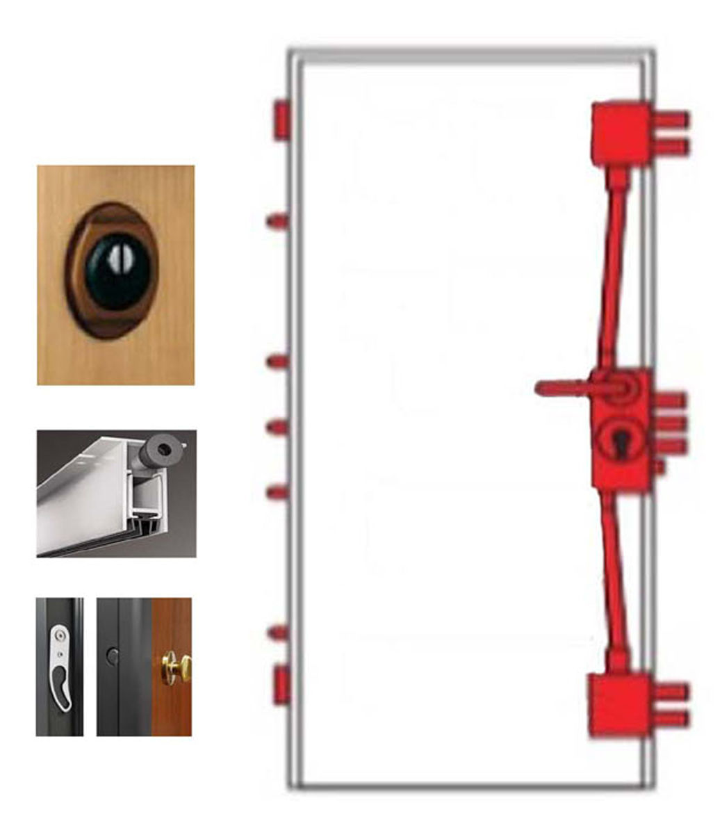 Antieffrazione classe 3 acustica Rw 43dB termica Ud 1.2W/m2K