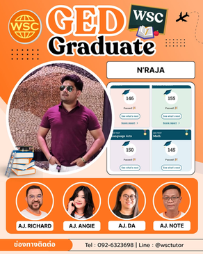 ยินดีกับความสำเร็จ! N'Raja พิชิตวุฒิ GED ครบ 4 วิชา เตรียมพร้อมก้าวสู่มหาวิทยาลัย