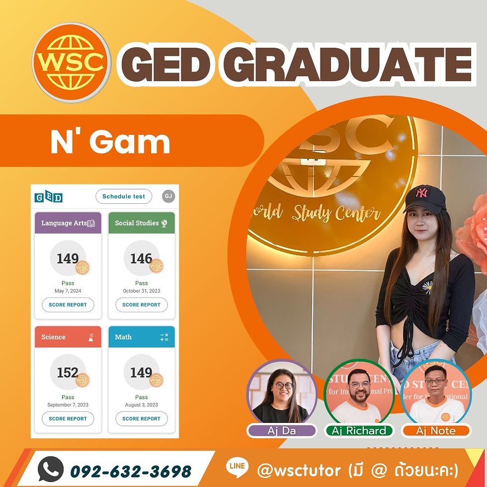 Congratulations to the GED Graduate!