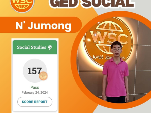 Congratulations! N'Jumong สอบผ่าน GED Social