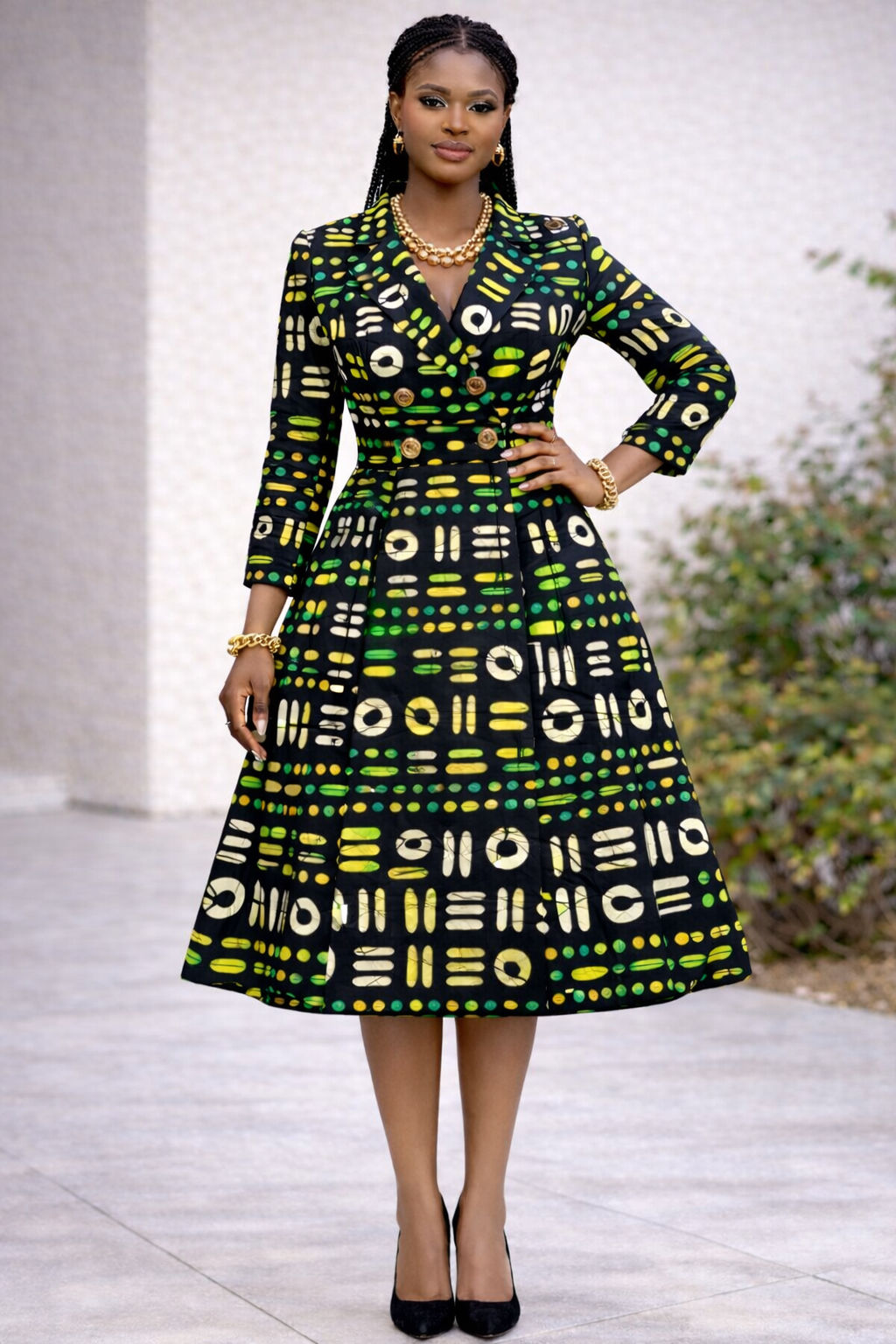 The Geometric Majesty Coat