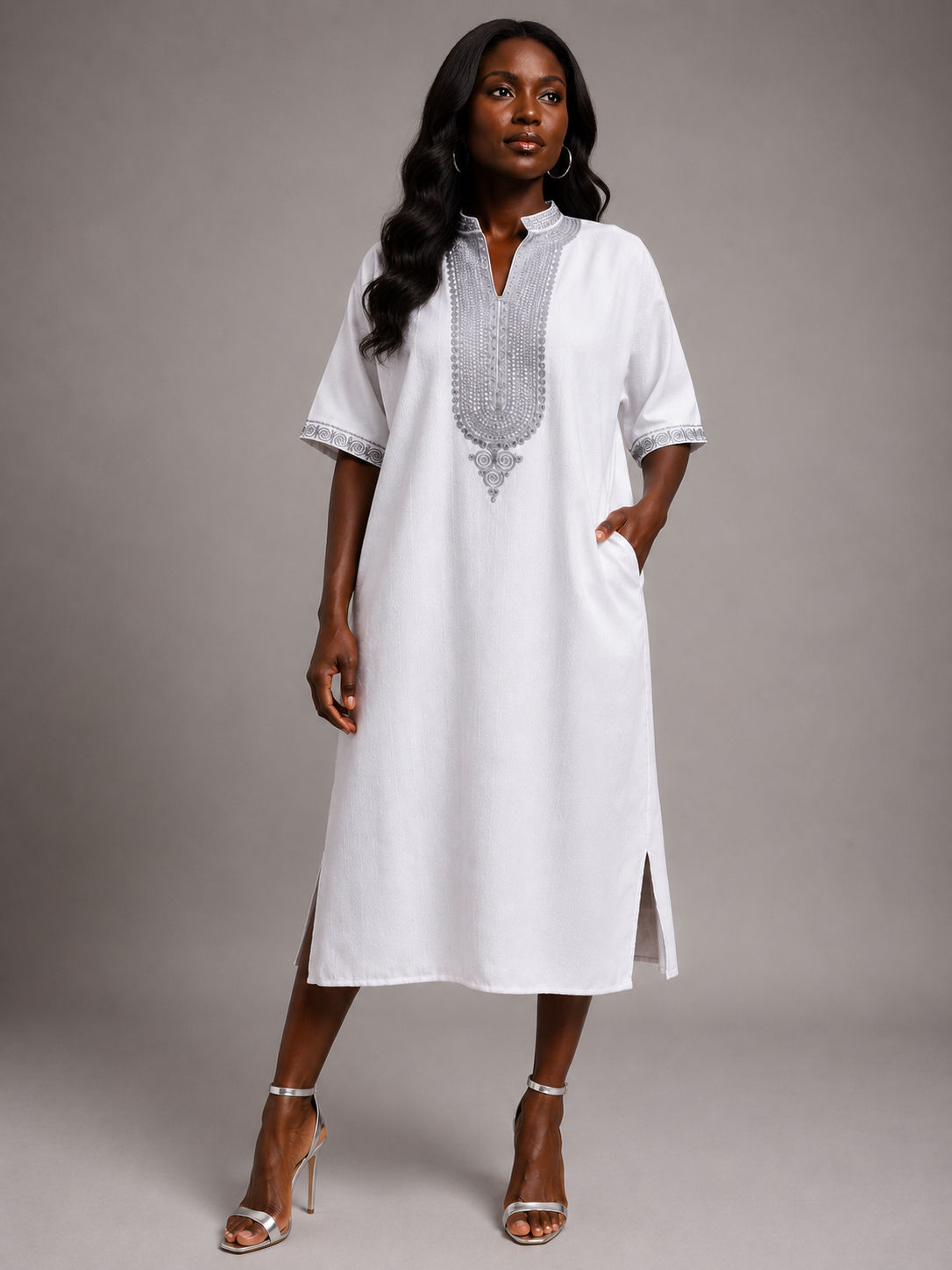 Silver Moon Caftan Dress