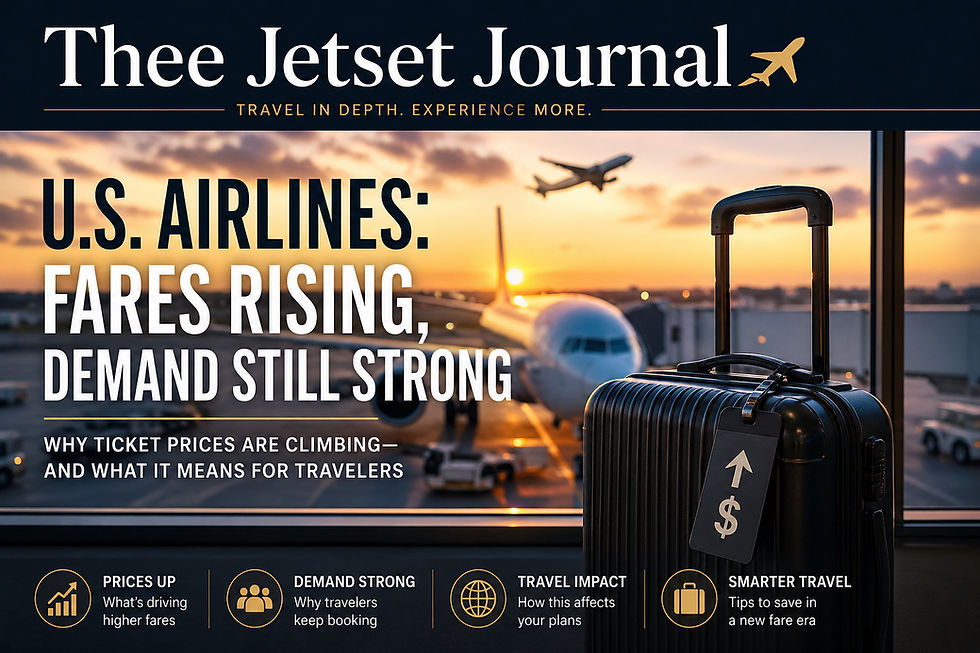 U.S. Airlines Are Raising Fares Again—And Travelers Keep Buying
