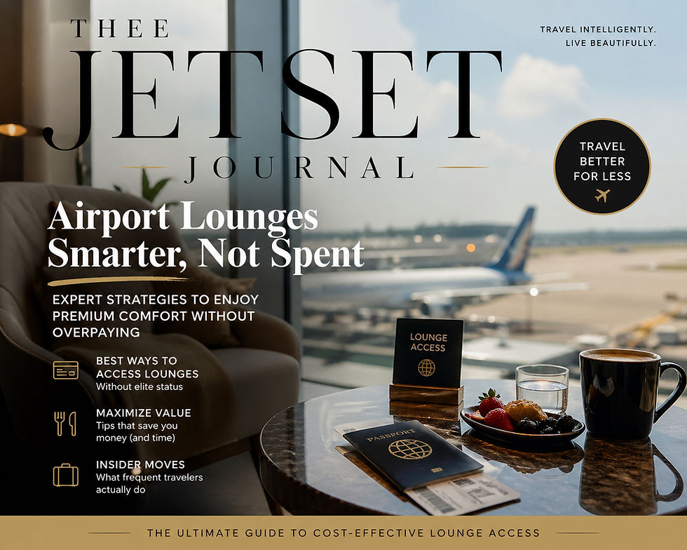 The Smart Traveler’s Guide to Airport Lounges—Without Overspending