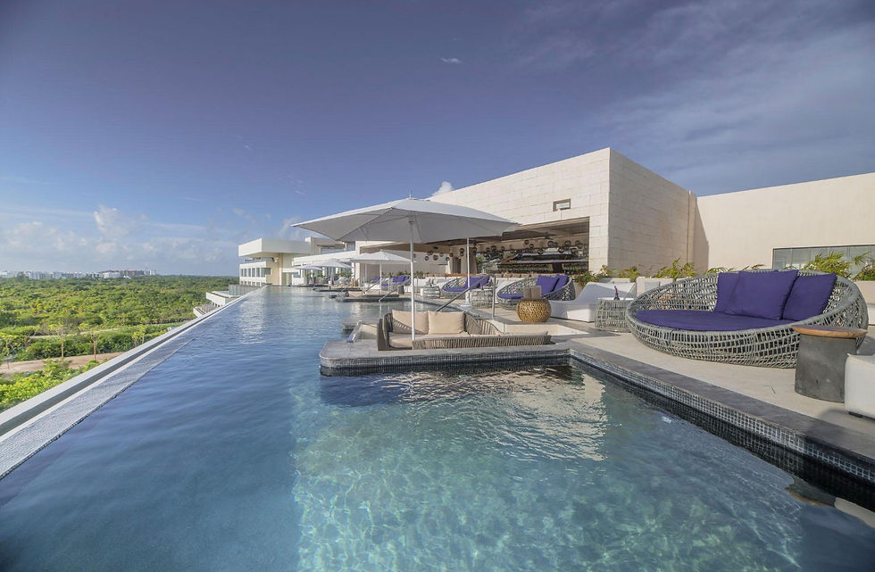 Atelier Playa Mujeres rooftop infinite pool