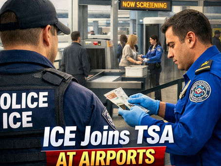 ICE Agents Step Into Airport Security Lines as Shutdown Strains TSA Operations