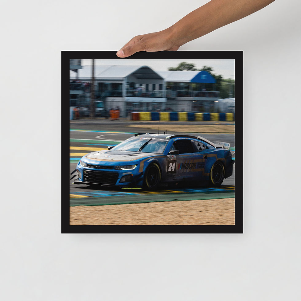 Thumbnail: Nascar Camaro Le Mans Framed poster