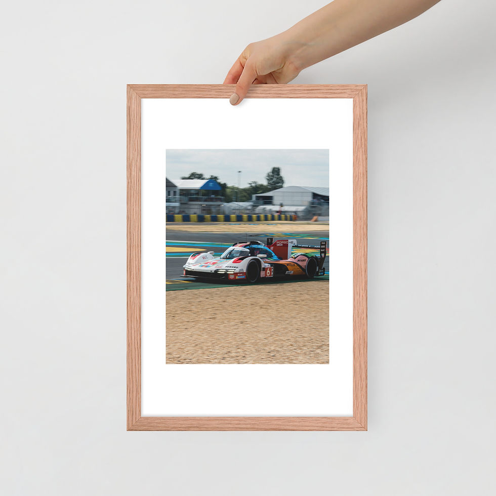 Thumbnail: Framed poster Porshe 963 Le Mans