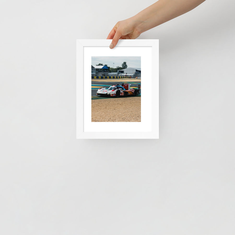 Thumbnail: Framed poster Porshe 963 Le Mans